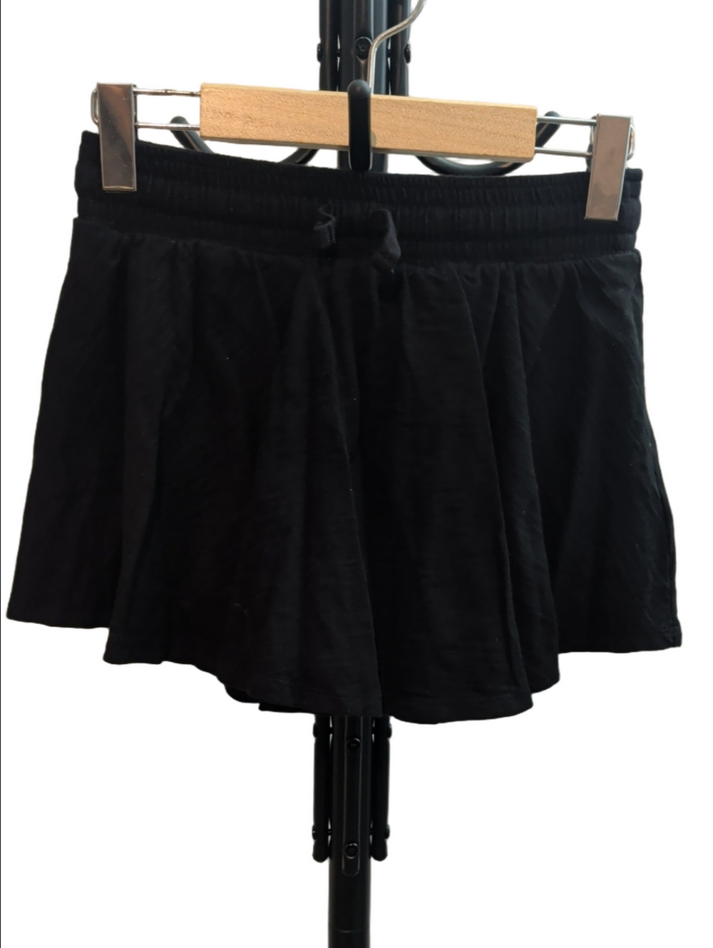 GAP Kids Girls Black Flared Drawstring Skort Skater Skirt Size XL 12